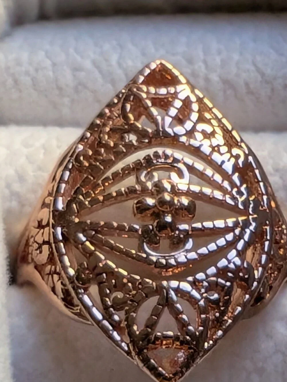 Copper Filigree Ring